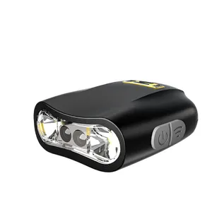 LED 전구 조정 가능한 감지 강한 빛 헤드 램프 미니 휴대용 작업 캡 클립 램프 USB 충전식 헤드 토치 헤드 램프
