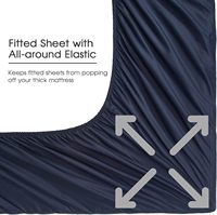 Draps de lit en soie 100% coton égyptien, 600 fils, qualité hôtelière 5 étoiles, respirants et rafraîchissants