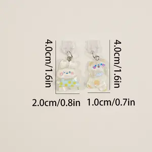 ウサギの電話防塵プラグ装飾ペンダント、iPhone/Samsung Type-Cインターフェースカップルギフトに適した電話アクセサリー - Product Image 2