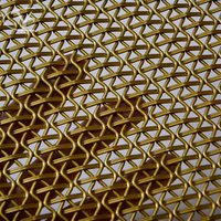 Panneau en métal Yuchen, acier inoxydable, maille tissée décorative pour séparateur de pièce, décoration murale