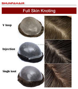 100% Cabello humano Vloop Toupee Piel súper delgada-para comodidad y apariencia natural - Product Image 5