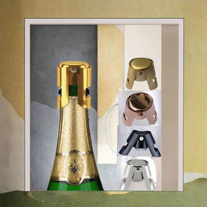 Tapón y sellador de botella de vino de acero inoxidable personalizado de lujo con barra de oro para <span class=keywords><strong>Cava</strong></span> Prosecco espumoso para champán - Product Image 2