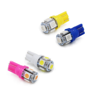 Luces para coche T10 5 luces 5050W 5W 194 168 Luces de estacionamiento, luces pequeñas, luces de lectura, luces de matrícula, luces LED, 12V - Product Image 1