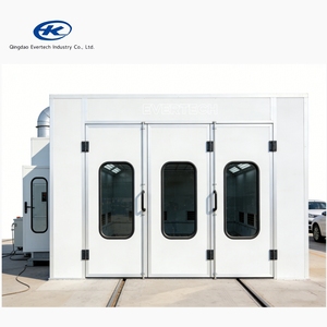 Cabine de peinture automobile 7m 8m 9m à chauffage électrique, gaz ou diesel avec four de séchage pour véhicules certifié CE - Product Image 2