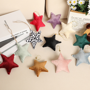 Tùy chỉnh Cây giáng sinh treo trang trí Xmas đồ trang trí nhung giáng sinh Sao - Product Image 3