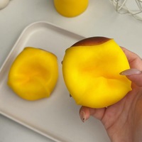 Nouveau Savon Croquant Squishy au Beurre d'Arachide, Rempli de Perles ASMR, Savon en Barre Fait Main Réaliste, Promotionnel