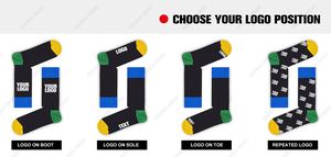 ไม่มีขั้นต่ำในการสั่งซื้อ ถุงเท้ากีฬาแบบกำหนดเอง สีดำและสีขาว ถุงเท้าข้อสั้นทำจากใยไผ่และผ้าฝ้าย ถุงเท้าปักโลโก้ ถุงเท้าบาสเก็ตบอลแบบกำหนดเอง รุ่น Elite - Product Image 4