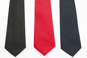 Cravate noire formelle pour homme de 8 cm, cravate à nouer pour costume - Product Image 4