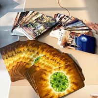 Vente en gros : Jeu de cartes de tarot Daily Hourglass, 78 cartes, imprimé en couleur sur papier, boîte plate écologique, guide PDF, faible MOQ personnalisé