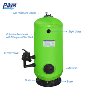 <span class=keywords><strong>Filtre</strong></span> à <span class=keywords><strong>sable</strong></span> <span class=keywords><strong>pour</strong></span> <span class=keywords><strong>piscine</strong></span> en fibre de verre avec vanne multiport à montage latéral, débit de 10 m³/h <span class=keywords><strong>pour</strong></span> piscines enterrées et hors sol - Product Image 1