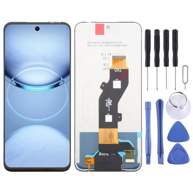 OEM LCD Display Touch Screen Digitizer Full Assembly with Frame For Tecno Spark 30C 5G/4G KI5 KI5n Phone Screen Replacement