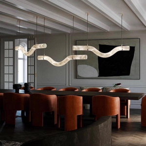 Lampadario di Design Lussuoso e <span class=keywords><strong>Semplice</strong></span> in Marmo Naturale, Lampada a Sospensione in Alabastro per Ristorante, Camera da Letto, Studio e Bar - Product Image 5