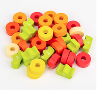 EDULAND Ensemble de jouets éducatifs Montessori en bois, aides pédagogiques de mathématiques pour enfants, jouet d'équilibre mathématique pour l'éducation culinaire