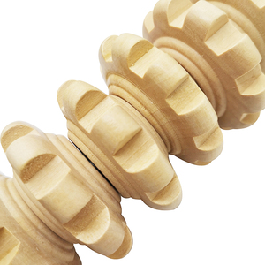 Rouleau de massage corporel en bois de haute qualité à 9 billes, anti-cellulite, amincissant, relaxant, pour usage quotidien - Product Image 2