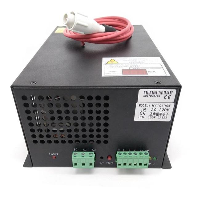 220v or 110v Co2 Laser Power Supply MYJG-100W Laser Tube 60W 80W 90W 120W 150W for Co2 Laser Cutting Machine