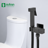 Robinet pulvérisateur carré pour commerce extérieur transfrontalier, ensemble d'accessoires WC à eau froide, corps en alliage de zinc, pulvérisation pressurisée pour lavage