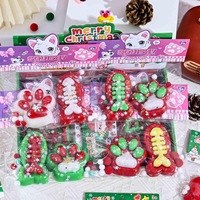 Jouet anti-stress compressible en forme de bonbon de Noël, pâte comestible au toucher doux pour filles et garçons de 3 ans et plus, jeunes (15-35 ans), en matériau EVA, cadeau