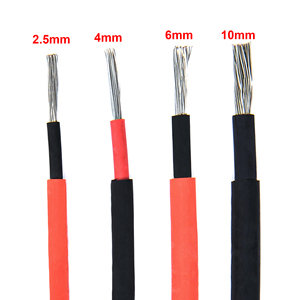 Câble solaire en cuivre étamé approuvé TUV 2,5 mm2 4 mm2 10 mm2 16 mm2 pour système pv - Product Image 3