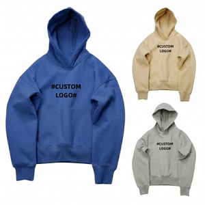 OEM Custom Logo Pullover <b>Hoodie</b> Wholesale Heavyweight Cotton Streetwear Oversized Blank <b>Hoodie</b> For <b>Men</b> Brand Design TKAN876 - Product Image 1