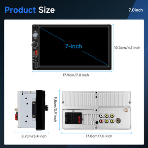 <span class=keywords><strong>Radio</strong></span> de Auto Podofo 2 Din, Estéreo, Reproductor MP5 de 7 Pulgadas, Carplay y Android Auto Inalámbricos, DAB, SWC, Tipo-C/USB, 1 Año de Garantía - Product Image 5