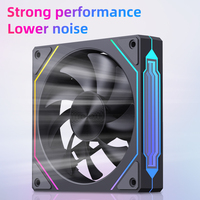 Ventilador RGB AntarcChill para Caja de Ordenador, Alto Flujo de Aire, Luces Brillantes Ajustables, Funcionamiento Silencioso, Sincronización con Placa Base PWM de 4 Pines