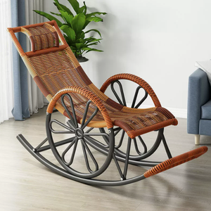 Fauteuils pliants et canapés pliants STG en rotin, style européen et américain, modernes, pour <span class=keywords><strong>jardin</strong></span> extérieur, pour adultes, pour la sieste et la détente - Product Image 4