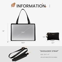 LOVEVOOK Sac à main en cuir PU pour ordinateur portable, sac à bandoulière pour femme, sac de bureau, grande capacité, sac pour ordinateur portable 15,6 pouces pour femmes