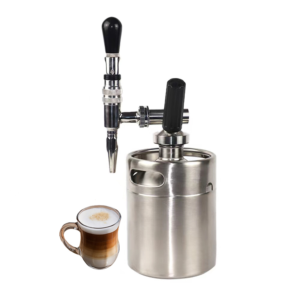 Factory Supply Empty Stainless Steel 2L Travel Portable Brew Coffee Maker Machine