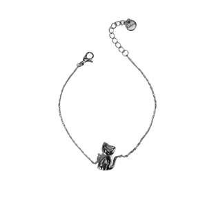 Pulsera de Moda con Dijes, Acero Inoxidable 316L, Baño de Oro PVD, Colgante de Gato, Joyería Sostenible y Resistente - Product Image 1