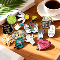 Fabricant Grossiste Designer Mignon Métal Artisanat Badge Cadeaux Dur Logo Personnalisé Épinglette Épingles en émail