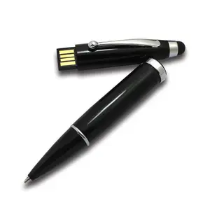 Business USB Pen with stylus ballpoint thumb drive touch 3 in 1 flash memory Stick metal Pendrive 32GB usb flash