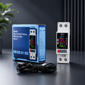 Relais intelligent Tuya WiFi sur rail DIN avec écran TFT, compteur d'énergie, protection contre les surcharges, les fuites et les surtensions, surveillance à distance de l'alimentation - Product Image 6