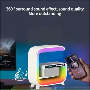 2026 Multifunctional BT <b>Led</b> Night Light <b>Speaker</b> Alarm Clock Wireless Charging Mobile Phone 15W Colorful Subwoofer RGB Light Home - Product Image 1