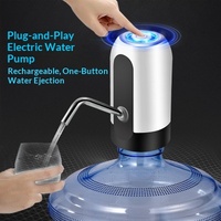 Pompe à eau portable électrique, extracteur d'eau USB, remplisseur de bouteilles et de barils, petite pompe à eau potable