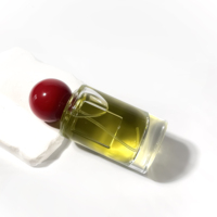 Flacon vaporisateur de luxe en verre transparent, flacon de parfum 50 ml avec bouchons en plastique, brume fine, cylindre vide, boîte d'emballage pour huile de parfum et cosmétiques