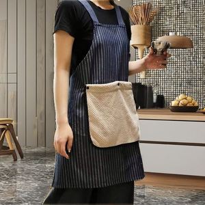Tablier de nettoyage personnalisable en tissu Taslon pour adulte avec grandes poches, logo brodé et design de ceinture détachable pour le nettoyage - Product Image 2