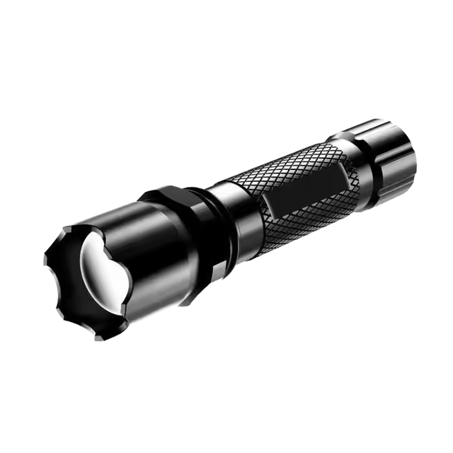 LED Flashlight Rechargeable Aluminum Torch Light With Compass for Outdoor Sport Search Rescue Emergency Delf-Defense Tactical