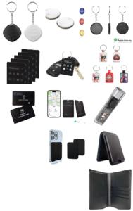 بطاقة تتبع قابلة لإعادة الشحن مع حامل بطاقات لاسلكي للشحن، متوافقة مع Min Itag ورخصة القيادة ونظام iOS - Product Image 1