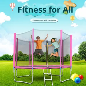 Trampolín de Grado Comercial de 6-16 Pies para <span class=keywords><strong>Niños</strong></span> y Adultos, con Red de Seguridad y Material de Espuma, para Uso en Interiores y Exteriores - Product Image 3