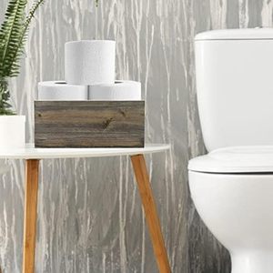 Jardinera rectangular <span class=keywords><strong>de</strong></span> <span class=keywords><strong>madera</strong></span> marrón Natural <span class=keywords><strong>de</strong></span> Long River, 10x5x4 pulgadas, respetuosa con el medio ambiente, duradera, rústica, estilo <span class=keywords><strong>de</strong></span> granja, ligera - Product Image 4