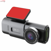 Caméra de tableau de bord MINI pour voiture, double caméra 4K Wifi GPS, double objectif avant et arrière, caméra de tableau de bord 4K, boîte noire pour voiture, dashcam 4K
