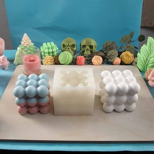 Molde <span class=keywords><strong>de</strong></span> silicona para velas DIY, pirámide personalizada, Serie <span class=keywords><strong>de</strong></span> cubos <span class=keywords><strong>de</strong></span> <span class=keywords><strong>Rubik</strong></span> <span class=keywords><strong>de</strong></span> varias formas - Product Image 1