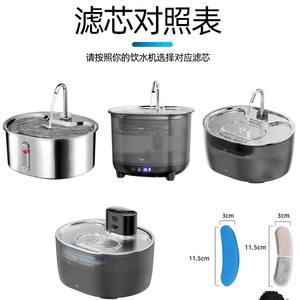 Filtre de fontaine à eau pour animaux de compagnie, coton rond réutilisable, noyau en résine de charbon actif pour chiens et chats, série WF050WF680 - Product Image 3