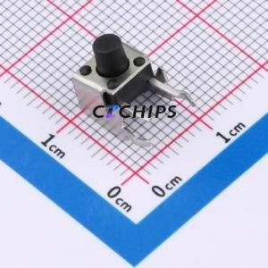 TSA06231-070B332BA Tactile Switch Bent Lead Through Hole-4P,7.4x6.2mm Switch Single Pole Single Throw Round Button 1.8N 7.4mm - Product Image 1