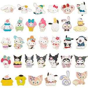 Pins de Metal Pintados para Manualidades Navideñas, con Diseños de Papá Noel, Muñeco de Nieve y Árboles, Esmalte, 5mm, Insignias de Solapa, Forma Irregular, Electrochapadas - Product Image 2