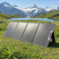 Panneau solaire pliable JNH 100W, monocristallin, 4 volets, chargeur solaire 18V DC, station d'alimentation pour camping-car, camping, IP65