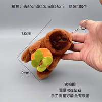 Simulation Fruit Capybara Peluche Anime Fluffty Doux Mignon Animal En Peluche Poupée Pendentif Sac À Dos Charme Cadeau Pour Jouet Griffe Machine