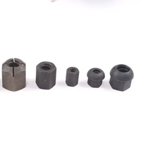 Écrou de mineurier sphérique métrique personnalisé, direct usine, M32 M36, en acier 40Cr, pour boulon d'ancrage hexagonal, grade 8, oxyde noir, haute résistance, pour l'exploitation minière