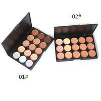 Palette de maquillage correcteur de teint haute qualité sans logo, 15 couleurs, en stock, efficace