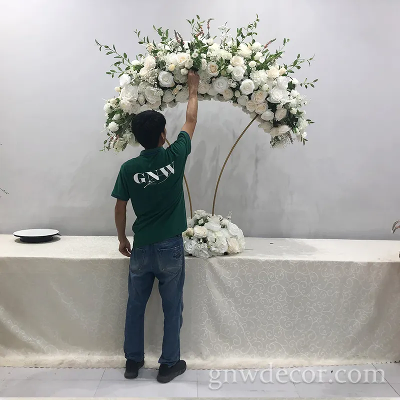 Candelabro de decoración de flores Rosario árbol flor bola boda centro de mesa